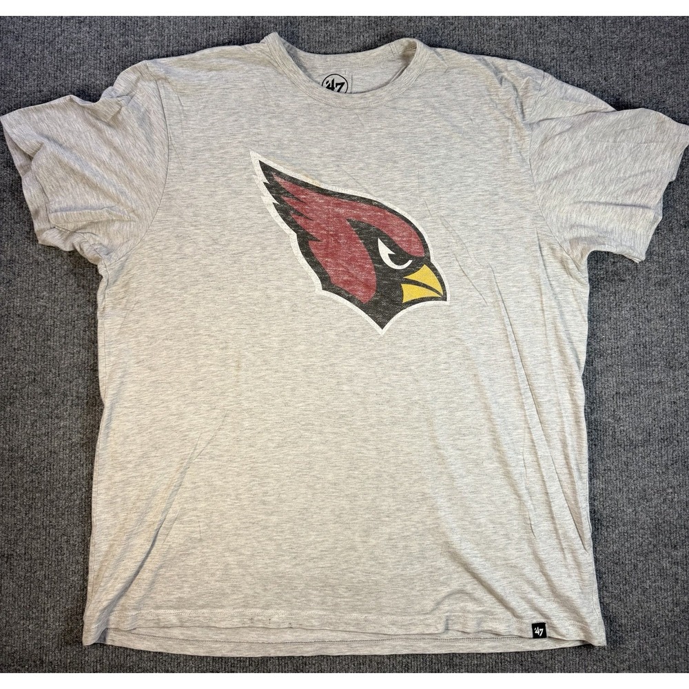 Arizona Cardinals T Shirt '47 Brand NFL Heather Gray Men's XL Football